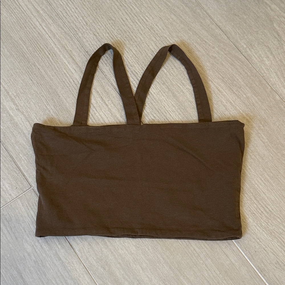 Cotton on Brown Sleeveless Crop Top